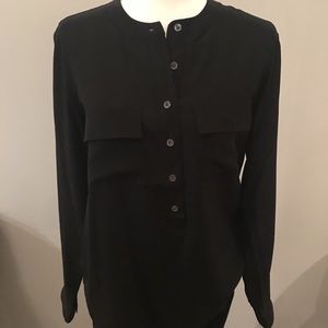 Silk Long Sleeve Banana Republic Blouse
